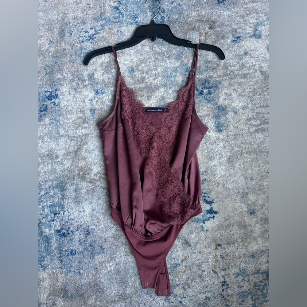 Abercrombie & Fitch Plum Lace Bodysuit
